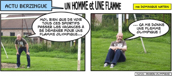 Un homme et une flamme